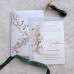 Foiling Invitation Card White Gate Fold Vellum Paper Cover Customized